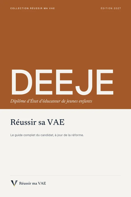 Couverture du guide Réussir sa VAE : DEEJE, Éducateur de jeunes enfants