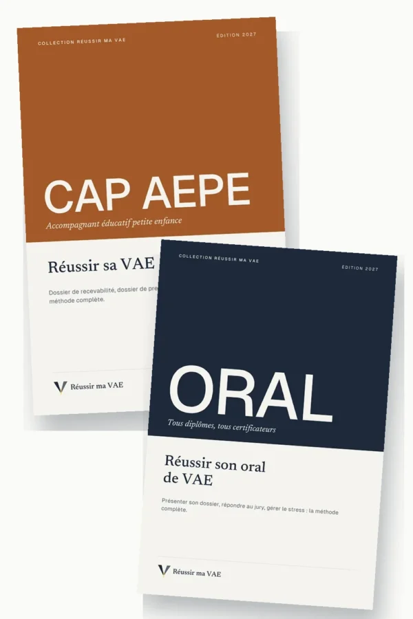 Pack VAE CAP AEPE : guide du diplôme et guide de l’oral